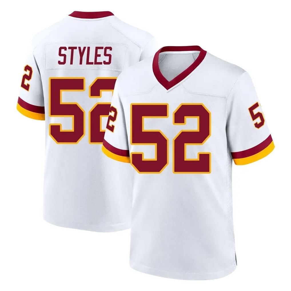 Ndoa W.Commanders #52 Sonny Styles Player White Home Game Stitched Jerseys