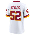 Ndoa W.Commanders #52 Sonny Styles White Game Super Bowl Era Stitched Jerseys