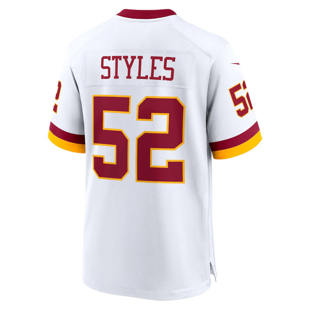 Ndoa W.Commanders #52 Sonny Styles White Game Super Bowl Era Stitched Jerseys