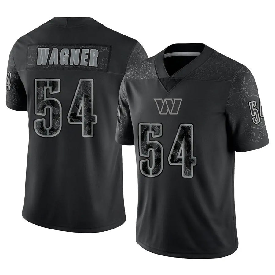 Ndoa W.Commanders #54 Bobby Wagner Player Black RFLCTV Limited Stitched Jerseys