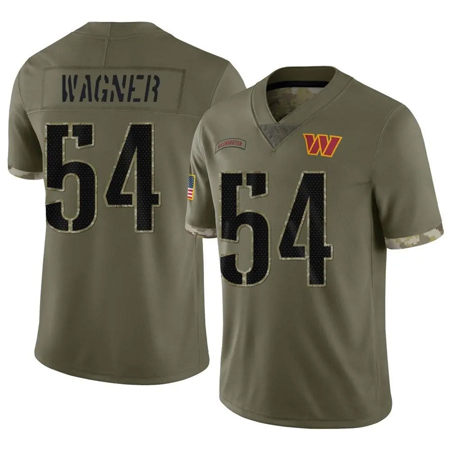 Ndoa W.Commanders #54 Bobby Wagner Player Olive Salute To Service Limited Stitched Jerseys