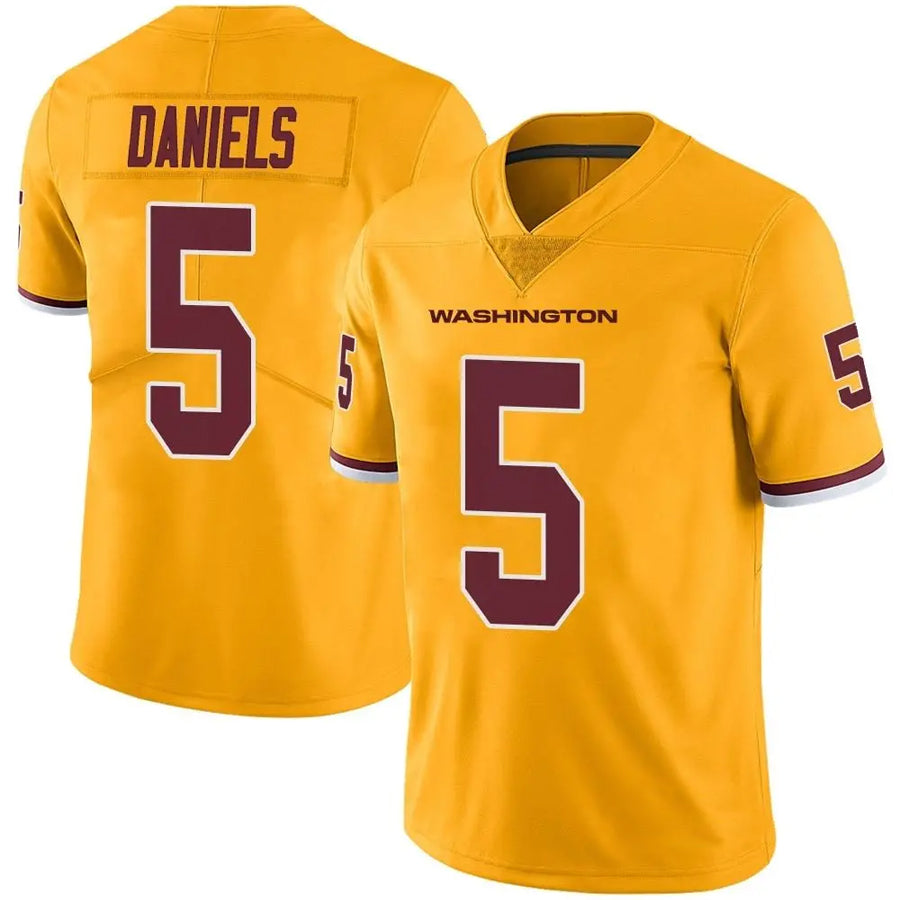Ndoa W.Commanders #5 Jayden Daniels Player Limited Gold Color Rush Stitched Jerseys