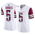 Ndoa W.Commanders #5 Jayden Daniels Player White Limited Vapor Home Game Stitched Jerseys