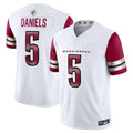 Ndoa W.Commanders #5 Jayden Daniels Player White Vapor F.U.S.E. Limited Stitched Jerseys
