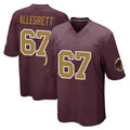 Ndoa W.Commanders #67 Nick Allegretti Player Burgundy Alternate Home Game Stitched Jerseys