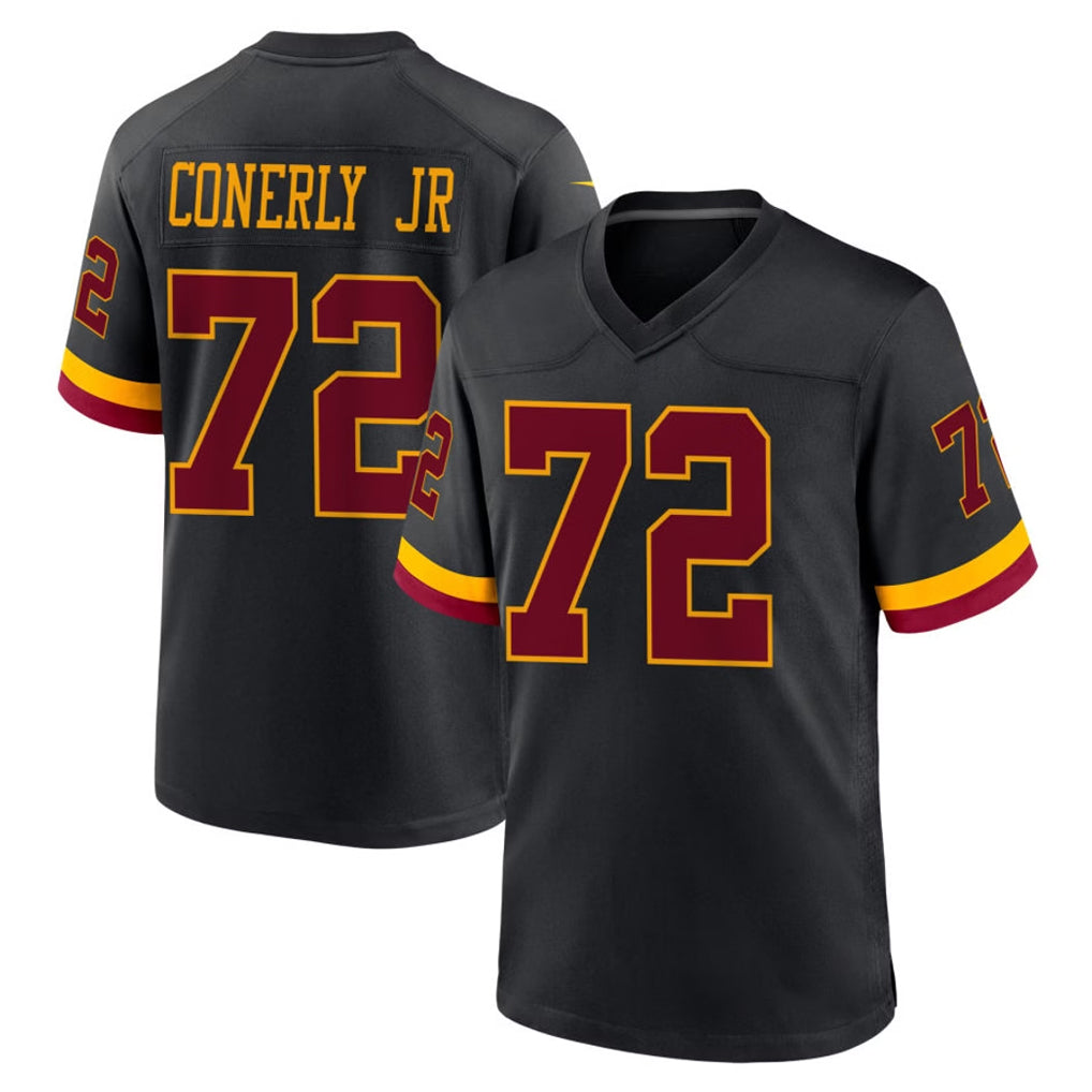 Ndoa W.Commanders #72 Josh Conerly Jr. Player Black Limited Home Game Stitched Jerseys