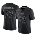 Ndoa W.Commanders #72 Josh Conerly Jr. Player Black Limited Reflective Home Game Stitched Jerseys