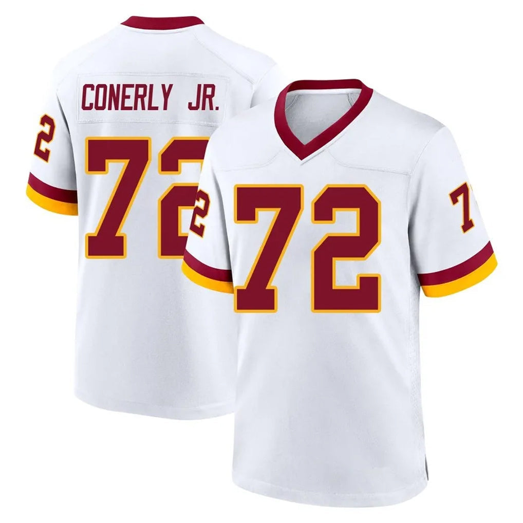 Ndoa W.Commanders #72 Josh Conerly Jr. Player White Home Game Stitched Jerseys