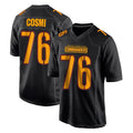 Ndoa W.Commanders #76 Sam Cosmi Player Black Carbon Fashion Home Game Stitched Jerseys