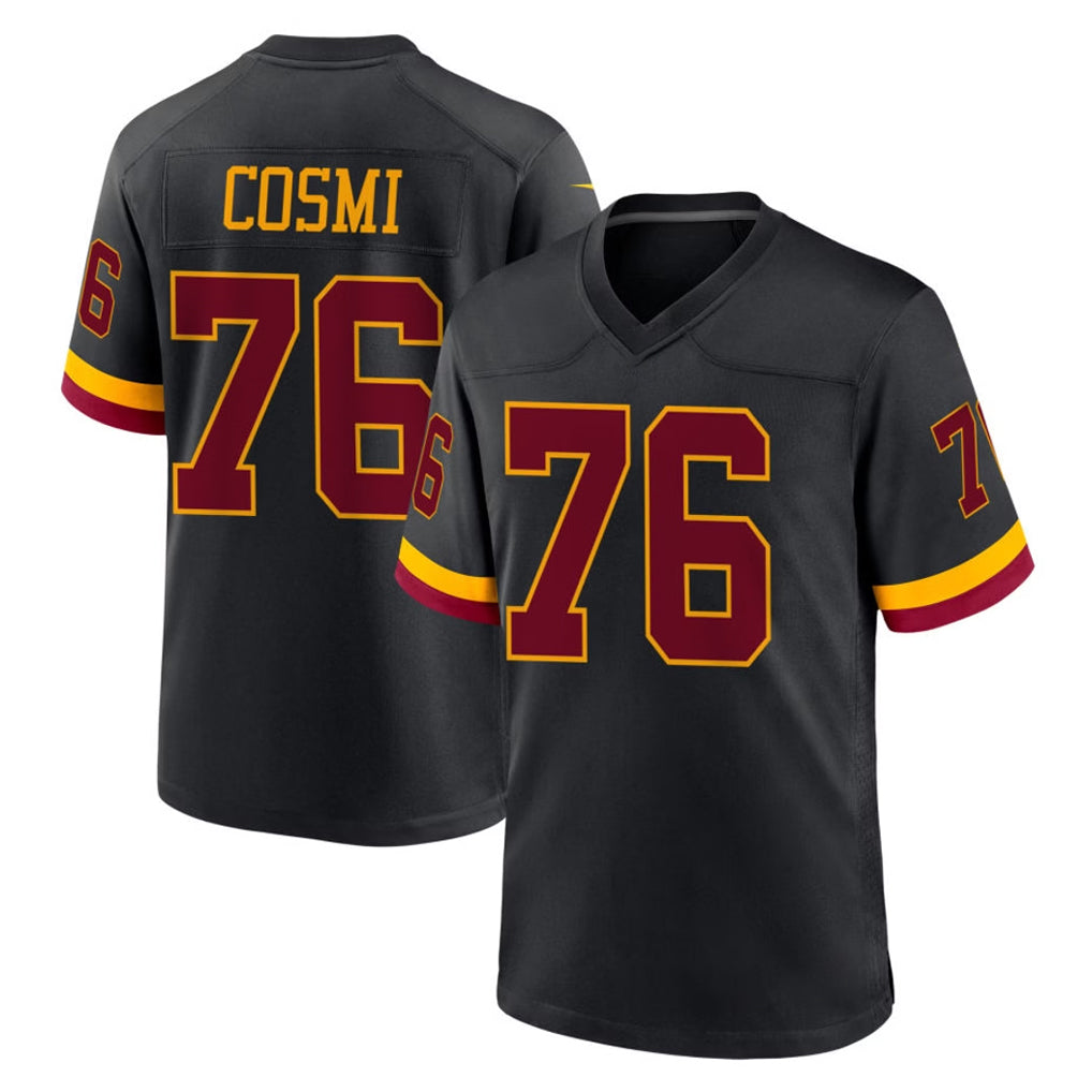 Ndoa W.Commanders #76 Sam Cosmi Player Black Limited Home Game Stitched Jerseys