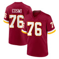 Ndoa W.Commanders #76 Sam Cosmi Player Burgundy Game Home Stitched Jerseys