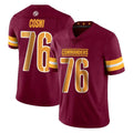 Ndoa W.Commanders #76 Sam Cosmi Player Burgundy Limited Vapor Home Game Stitched Jerseys
