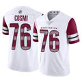 Ndoa W.Commanders #76 Sam Cosmi Player White Limited Vapor Home Game Stitched Jerseys