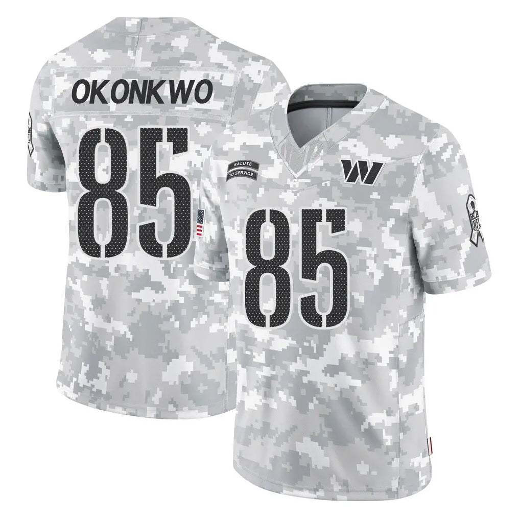 Ndoa W.Commanders #85 Chig Okonkwo Player Arctic Camo Limited Salute To Service Home Game Stitched Jerseys
