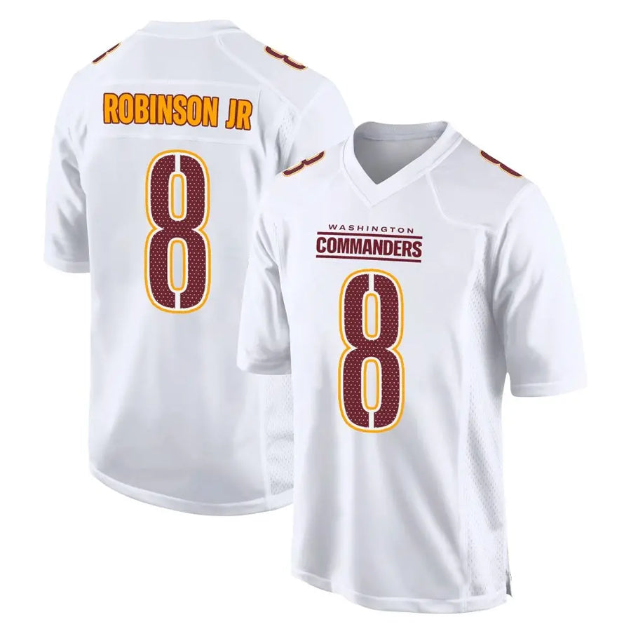 Ndoa W.Commanders #8 Brian Robinson Jr. Player Tundra White Fashion Stitched Jerseys