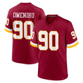 Ndoa W.Commanders #90 Charles Omenihu Player Burgundy Game Home Stitched Jerseys