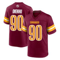 Ndoa W.Commanders #90 Charles Omenihu Player Burgundy Home Game Stitched Jerseys