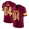 Ndoa W.Commanders #94 Daron Payne Player Burgundy Limited Vapor Home Game Stitched Jerseys
