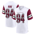 Ndoa W.Commanders #94 Daron Payne Player White Game Home Stitched Jerseys