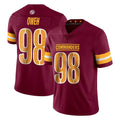 Ndoa W.Commanders #98 Odafe Oweh Player Burgundy Limited Vapor Home Game Stitched Jerseys