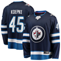 Ndoa W.Jets #45 Cole Koepke Navy Home Breakaway Jerseys