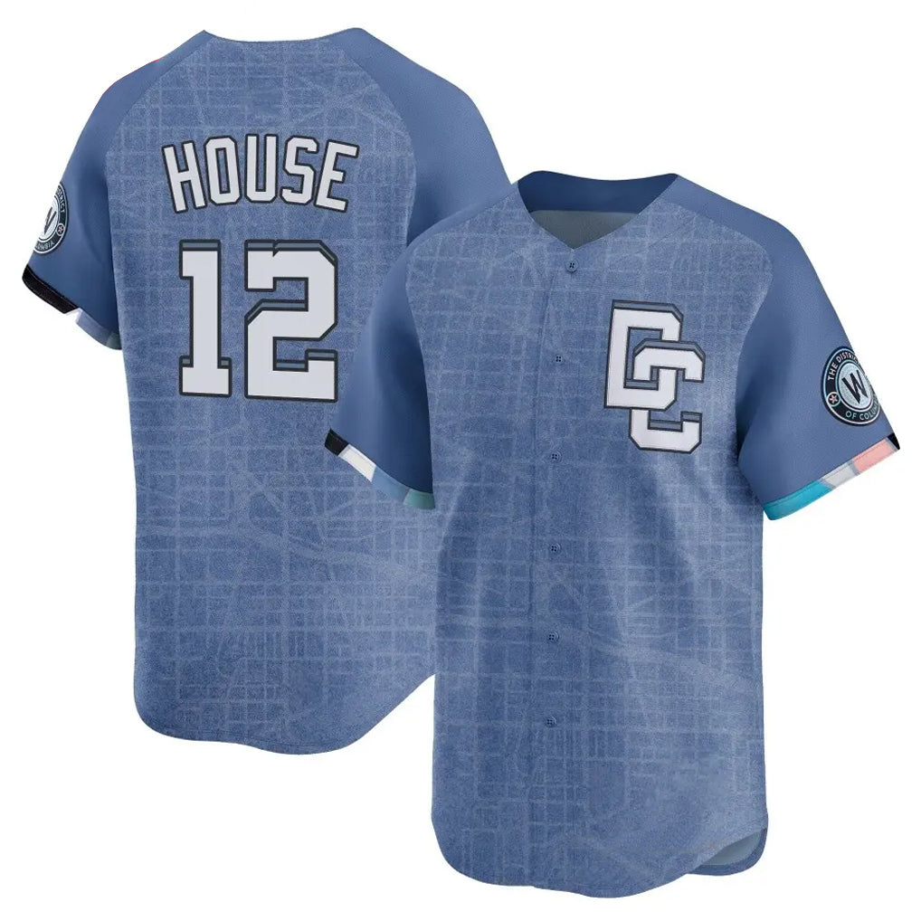 Ndoa W.Nationals #12 Brady House Player Blue Limited City Connect Stitched Jerseys