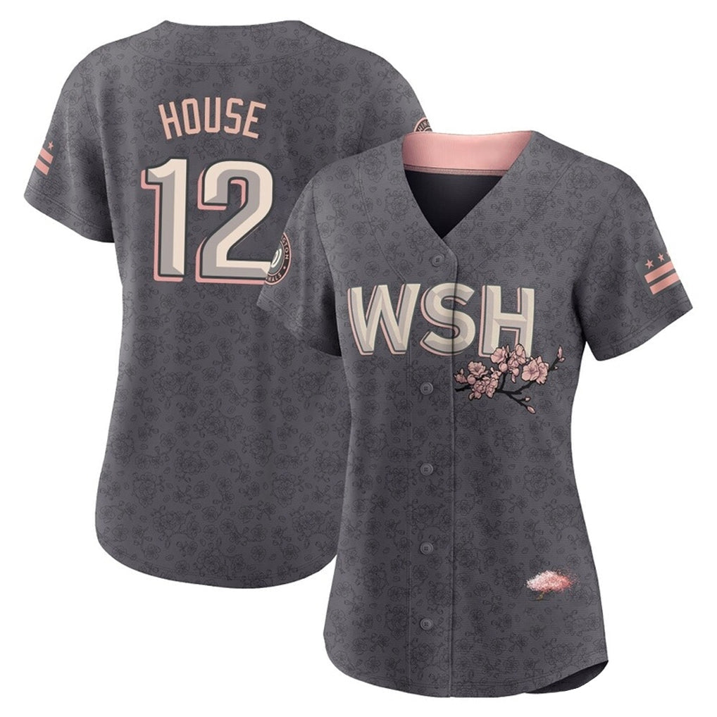 Ndoa W.Nationals #12 Brady House Player Gray City Connect Stitched Jerseys