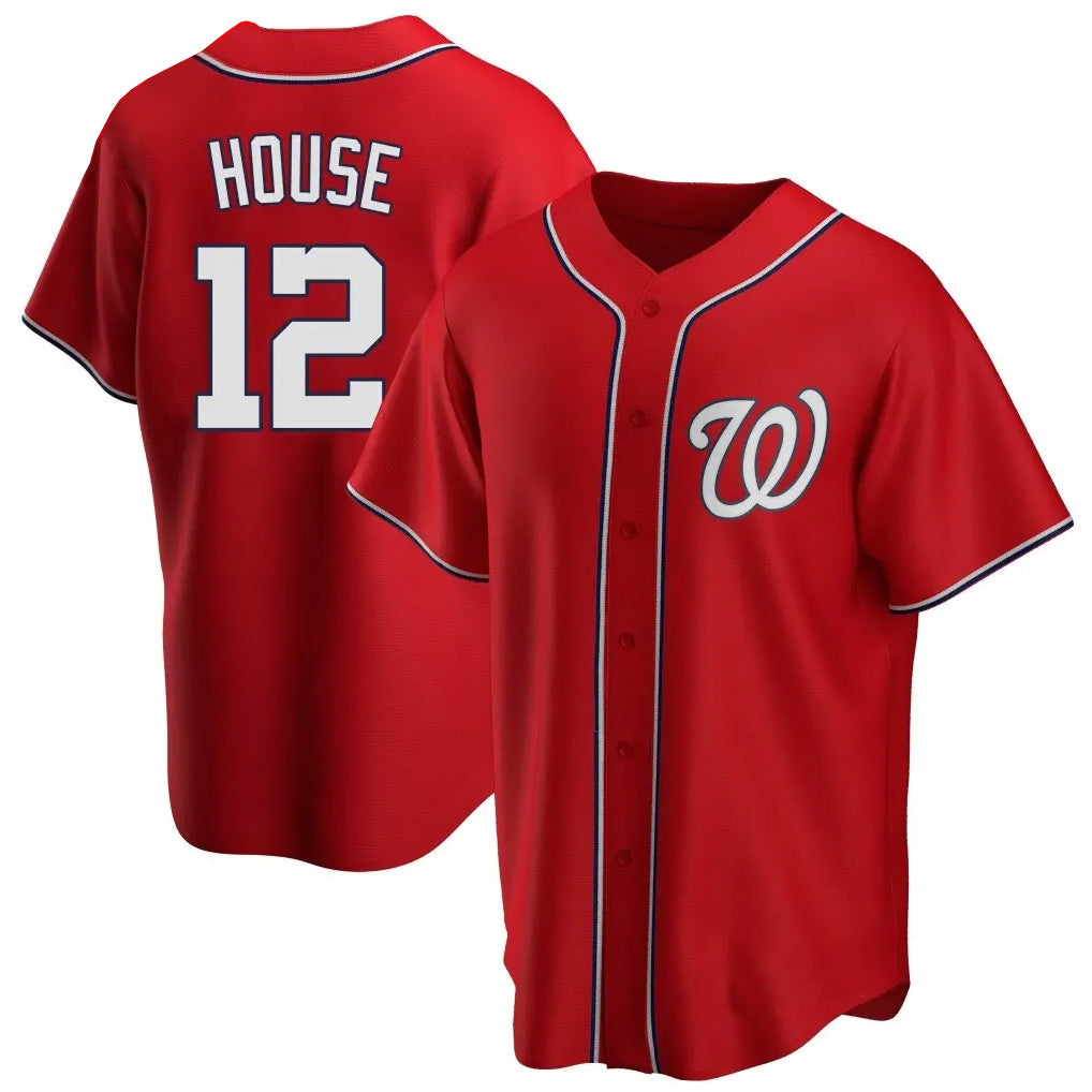 Ndoa W.Nationals #12 Brady House Player Red  Alternate Game Stitched Jerseys