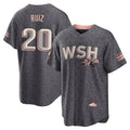 Ndoa W.Nationals #20 Keibert Ruiz Player Gray City Connect Stitched Jerseys