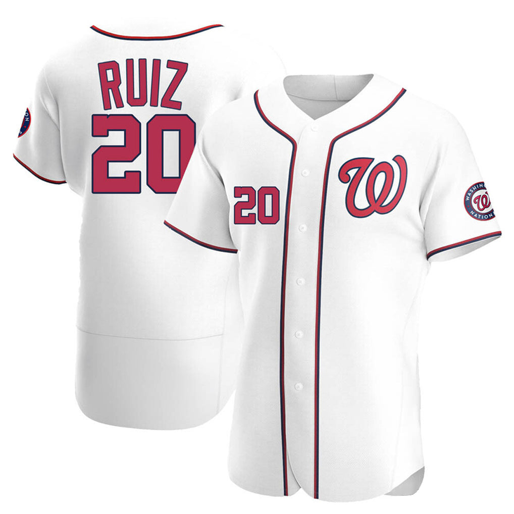 Ndoa W.Nationals #20 Keibert Ruiz Player White Elite Home Stitched Jerseys