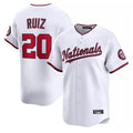Ndoa W.Nationals #20 Keibert Ruiz Player White Home Alternate Limited Replica Jerseys