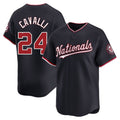 Ndoa W.Nationals #24 Cade Cavalli Player Navy Alternate Limited Replica Jerseys