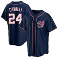 Ndoa W.Nationals #24 Cade Cavalli Player Navy Blue Replica Game Stitched Jerseys