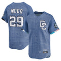 Ndoa W.Nationals #29 James Wood Player Blue Limited City Connect Stitched Jerseys