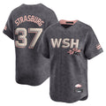 Ndoa W.Nationals #37 Stephen Strasburg Player Gray City Connect Stitched Jerseys