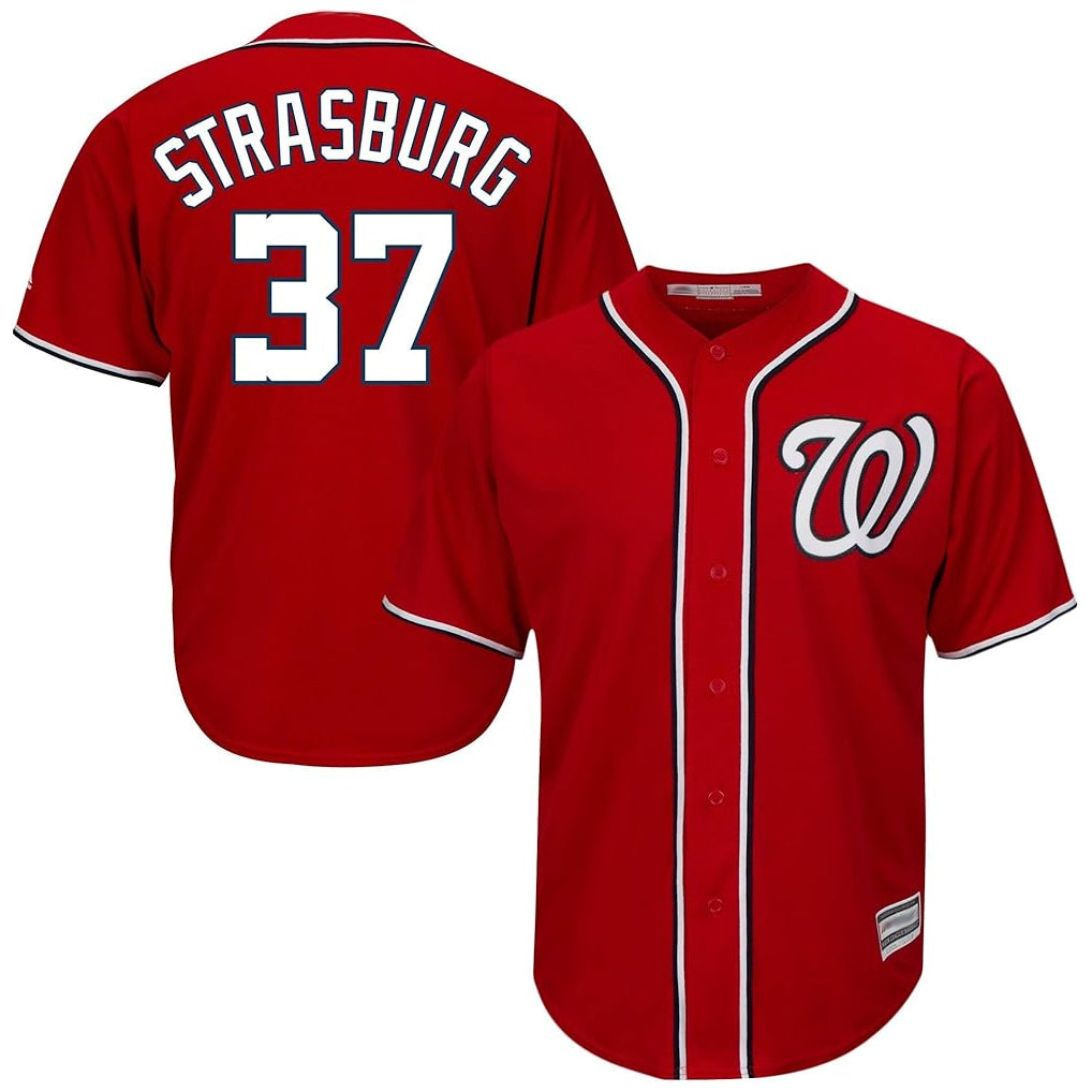 Ndoa W.Nationals #37 Stephen Strasburg Player Red Cool Alternate Player Stitched Jerseys