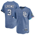 Ndoa W.Nationals #3 Dylan Crews Player Blue Limited City Connect Stitched Jerseys