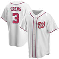Ndoa W.Nationals #3 Dylan Crews Player White Game Replica Stitched Jerseys