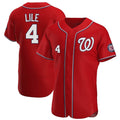 Ndoa W.Nationals #4 Daylen Lile Player Red Alternate Elite Stitched Jerseys
