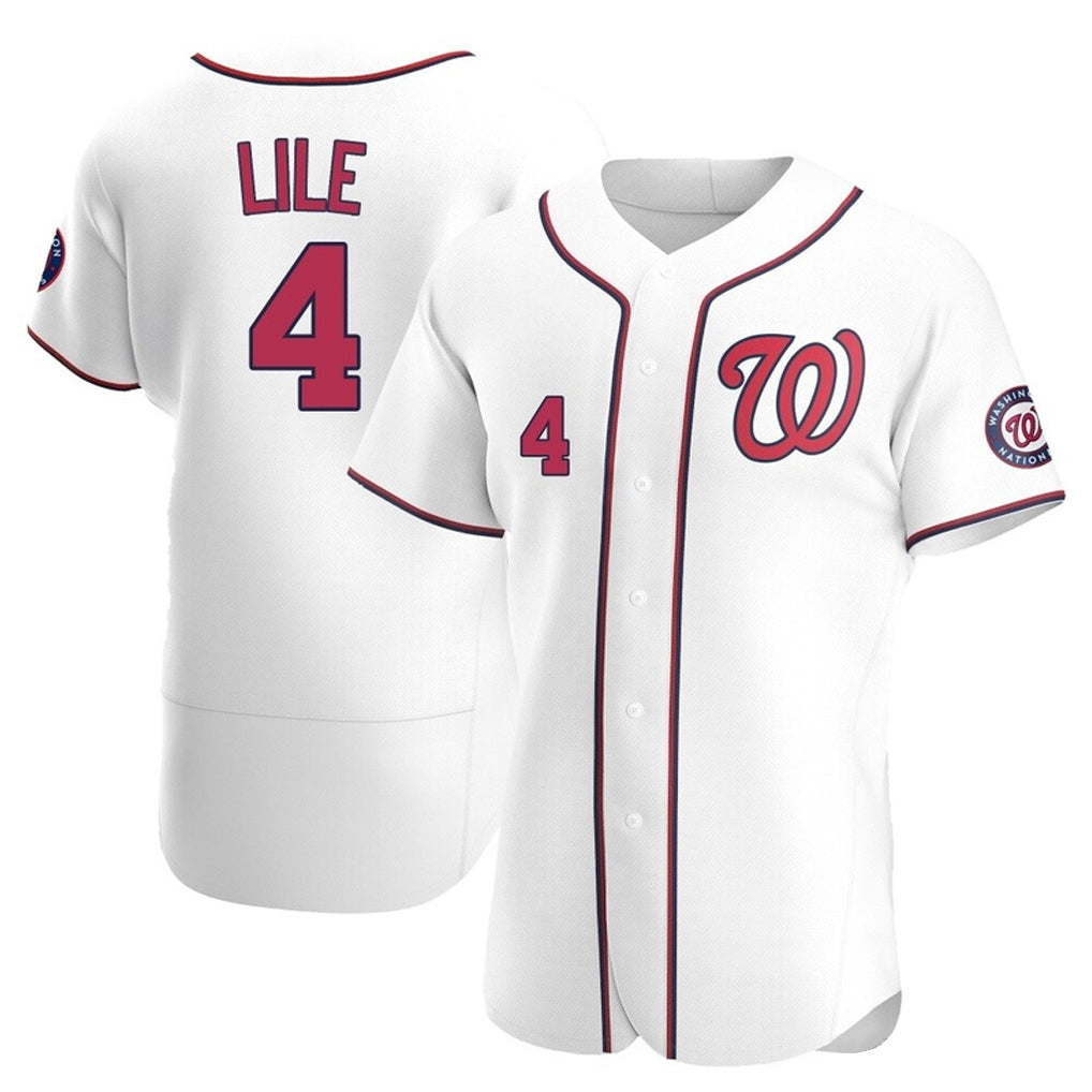 Ndoa W.Nationals #4 Daylen Lile Player White Alternate Elite Stitched Jerseys