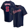Ndoa W.Nationals #5 CJ Abrams Player Navy Blue Replica Game Stitched Jerseys