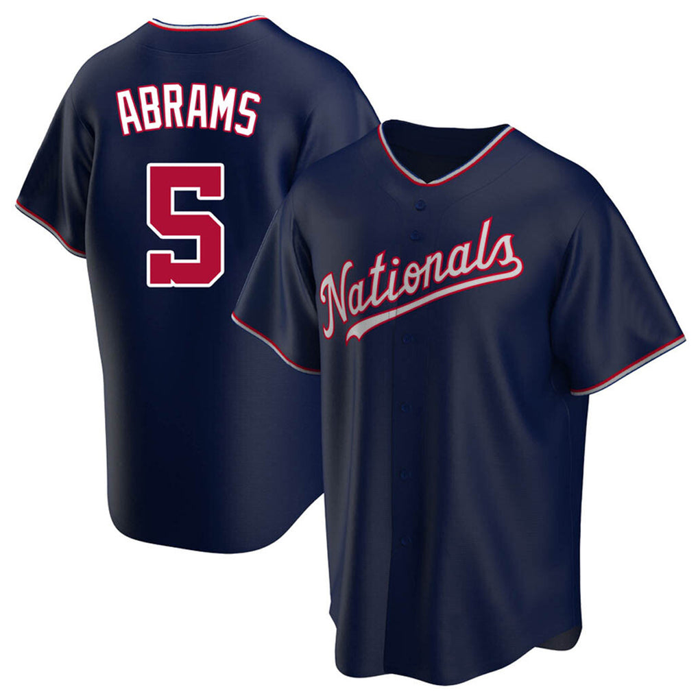 Ndoa W.Nationals #5 CJ Abrams Player Navy Blue Replica Game Stitched Jerseys
