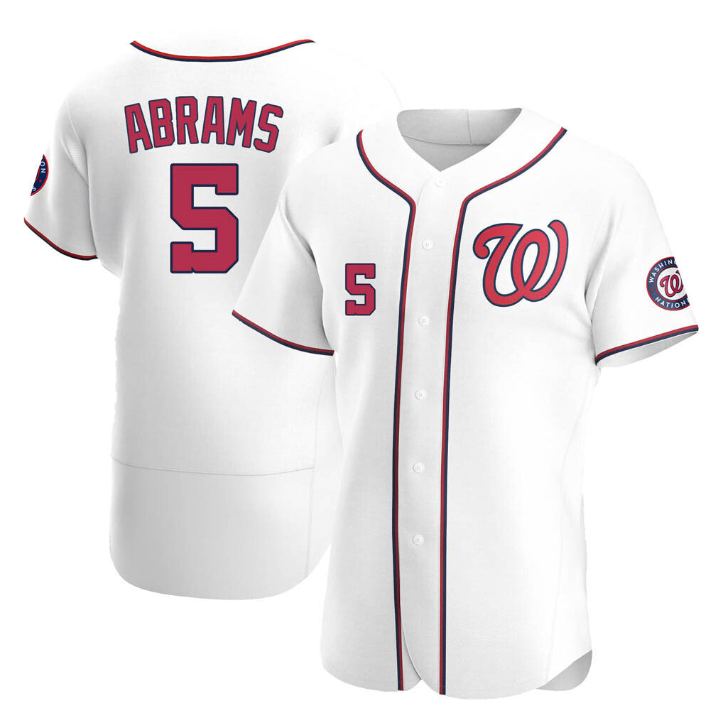 Ndoa W.Nationals #5 CJ Abrams Player White Alternate Elite Stitched Jerseys
