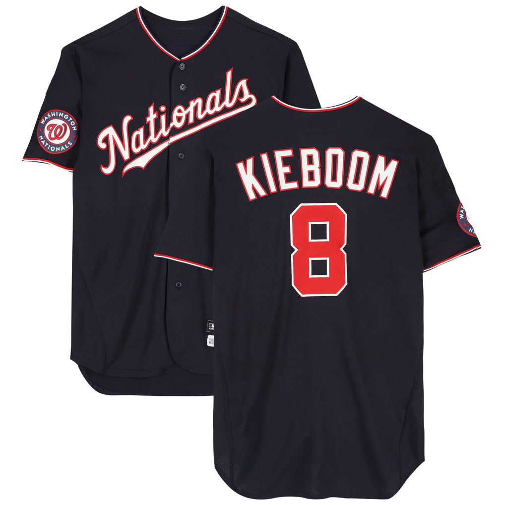 Ndoa W.Nationals #8 Carter Kieboom Player Navy Home Game Stitched Jerseys