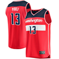 Ndoa W.Wizards #13 Jordan Poole Red Fast Break Player Jerseys - Icon Edition