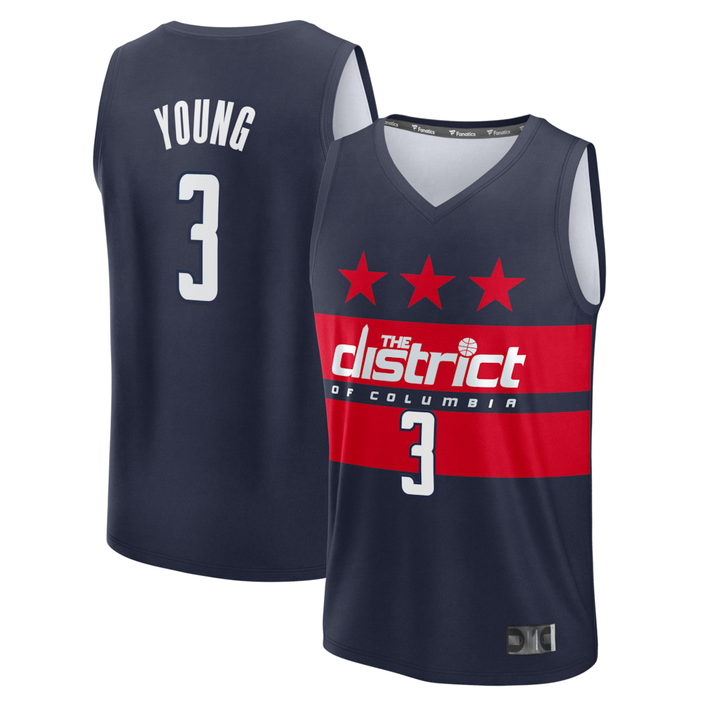 Ndoa W.Wizards #3 Trae Young Navy Fast Break - Statement Edition