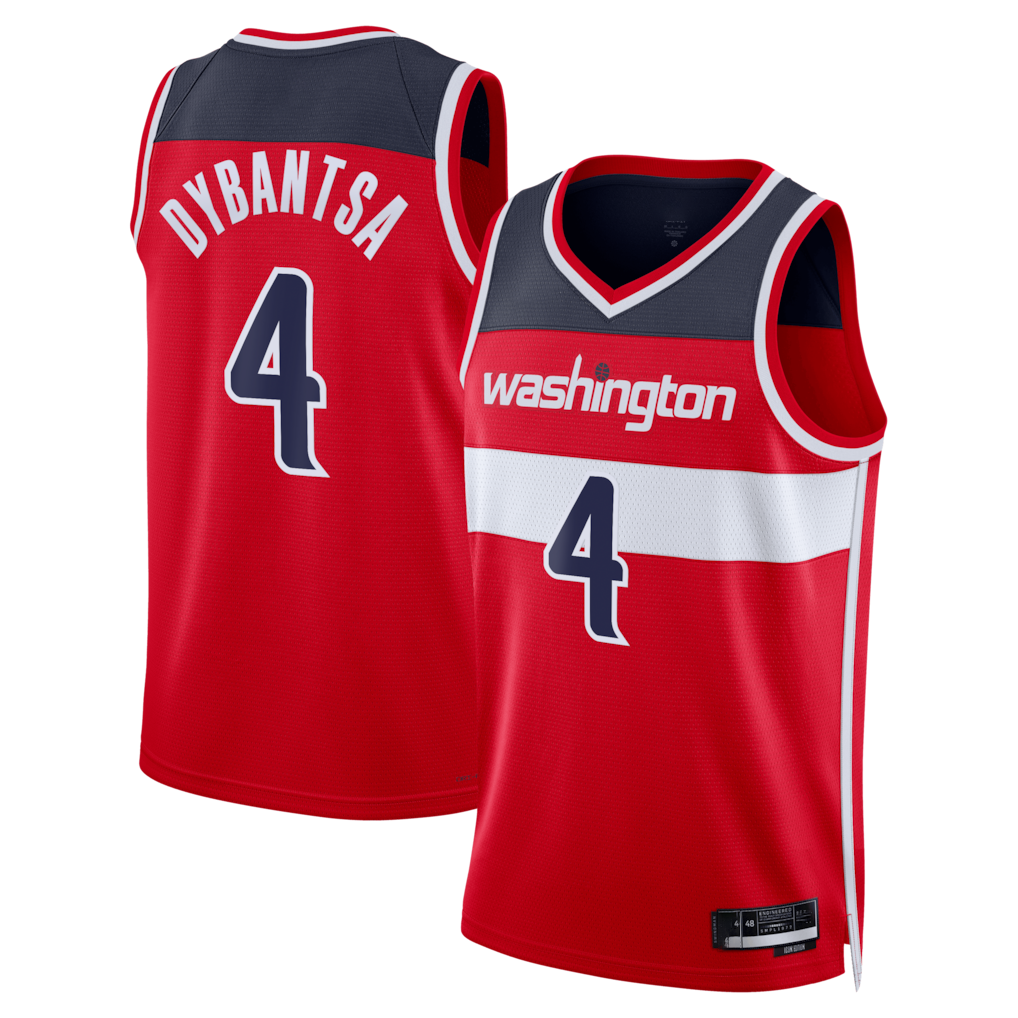 Ndoa W.Wizards #4 AJ Dybantsa Red 2026 Draft Swingman Jerseys - Icon Edition