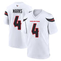 H.Texans #4 Woody Marks Player White Home Game Ndoa Stitched Jerseys