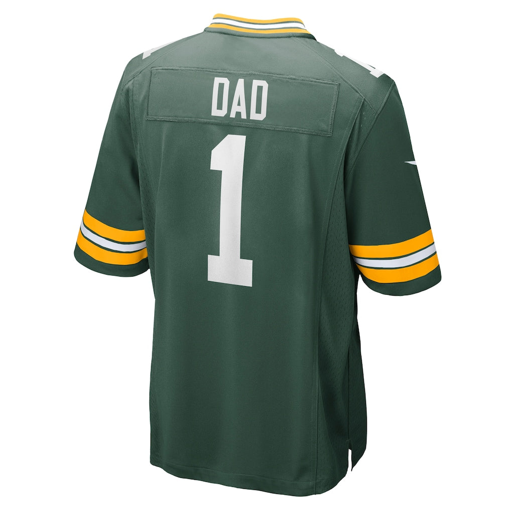 Ndoa GB.Packers #1 Dad Green Game Jersey