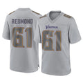 MN.Vikings #61 Jalen Redmond Player Gray Atmosphere Fashion Home Game Ndoa Stitched Jerseys